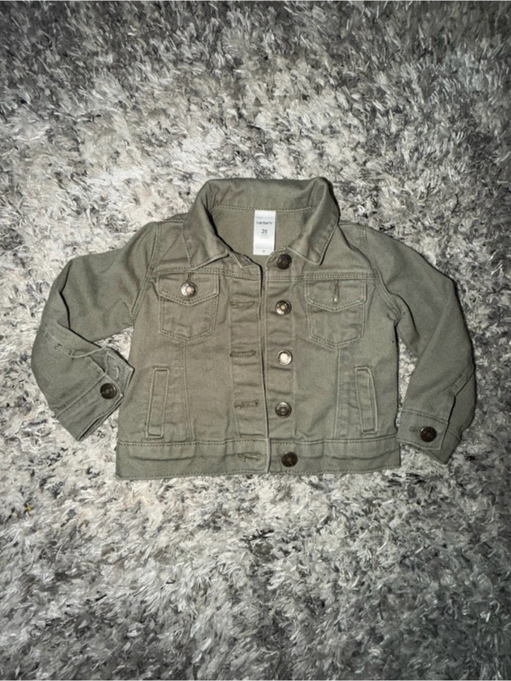 Carter's Olive Denim Jacket for Kids